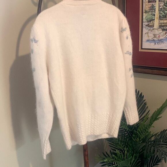 Fuzzy Winter White Sweater - Picture 7 of 8